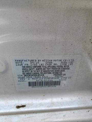 3N1CN7APXGL821416 Nissan VERSA S