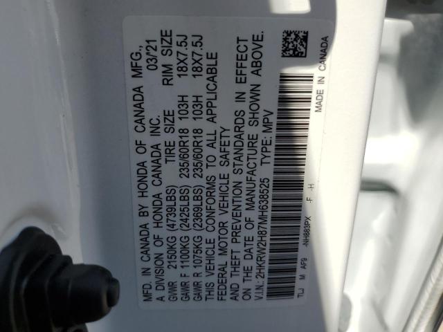 2HKRW2H87MH638525 Honda CR-V EXL