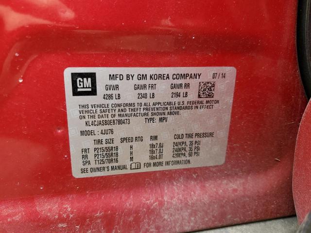KL4CJASB0EB780473 Buick Encore