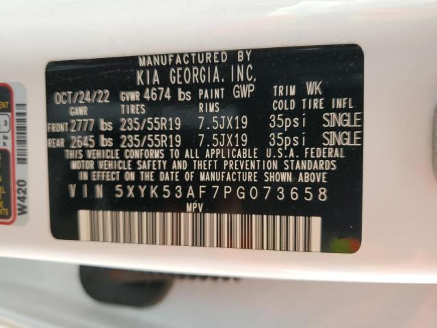 5XYK53AF7PG073658 KIA Sportage Sx Prestige