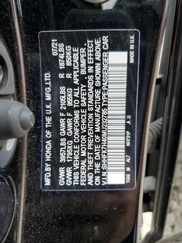 SHHFK7H40MU232785 Honda Civic Sport