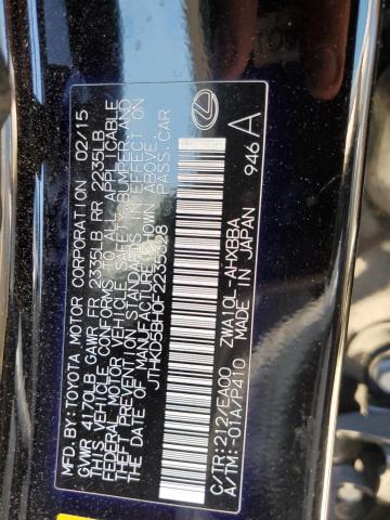 JTHKD5BH0F2235328 Lexus CT 200