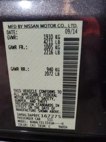 1N4AL3AP8FC167275 Nissan ALTIMA 2.5