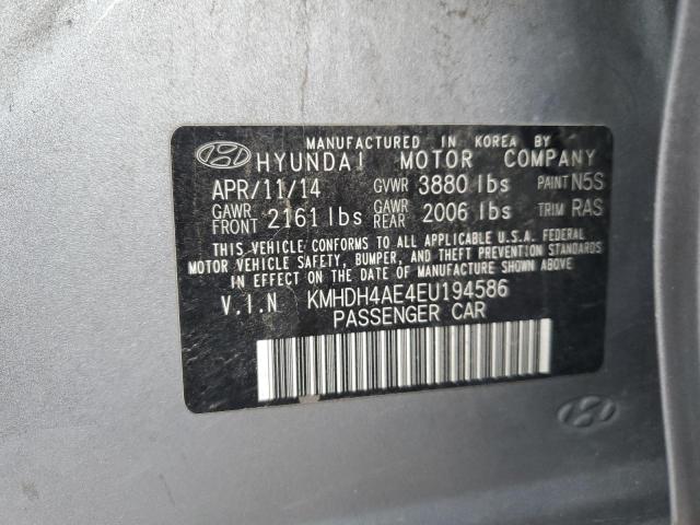 KMHDH4AE4EU194586 Hyundai ELANTRA SE