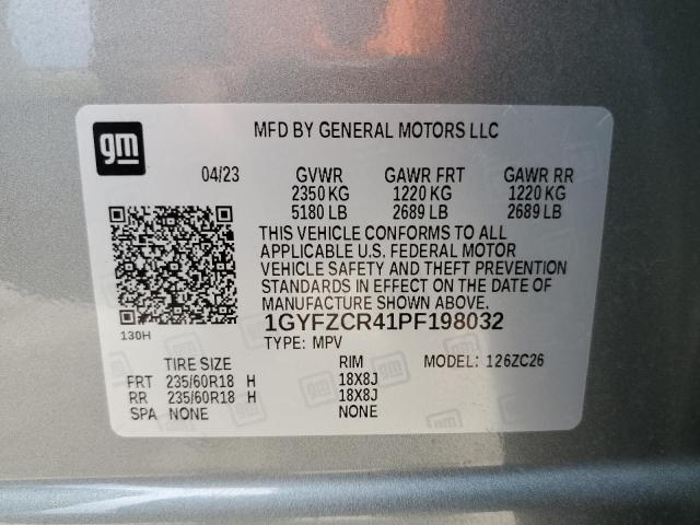 1GYFZCR41PF198032 Cadillac Xt4 Premium Luxury