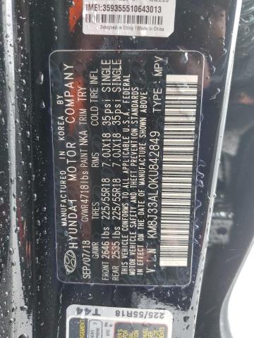 KM8J33AL0KU842849 Hyundai Tucson Limited