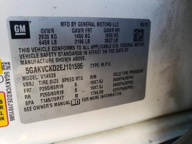 5GAKVCKD2EJ101586 Buick Enclave
