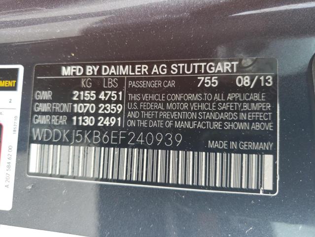 WDDKJ5KB6EF240939 Mercedes-Benz E 350