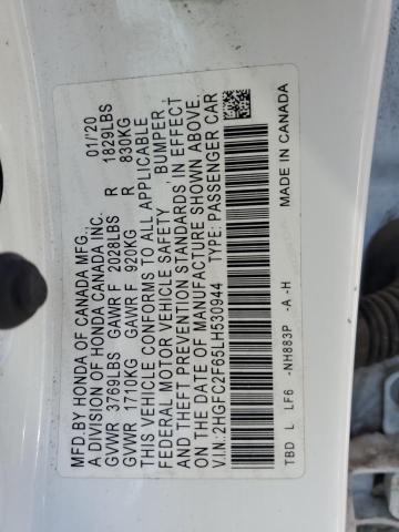 2HGFC2F65LH530944 Honda Civic Lx
