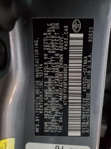 4T1BF1FK8FU880853 Toyota CAMRY LE
