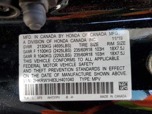 2HKRW1H83LH401040 Honda CR-V EXL