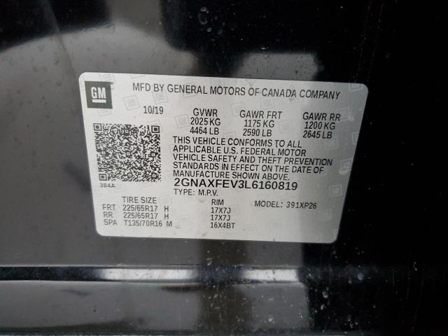 2GNAXFEV3L6160819 Chevrolet Equinox