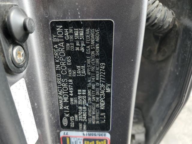 KNDPC3AC3F7772749 KIA Sportage Ex