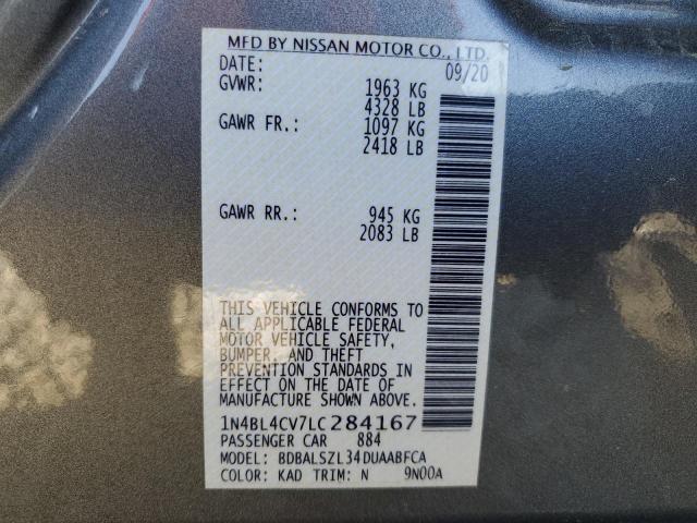 1N4BL4CV7LC284167 Nissan ALTIMA SR