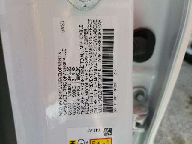 19XFL2H83PE008716 Honda Civic Sport