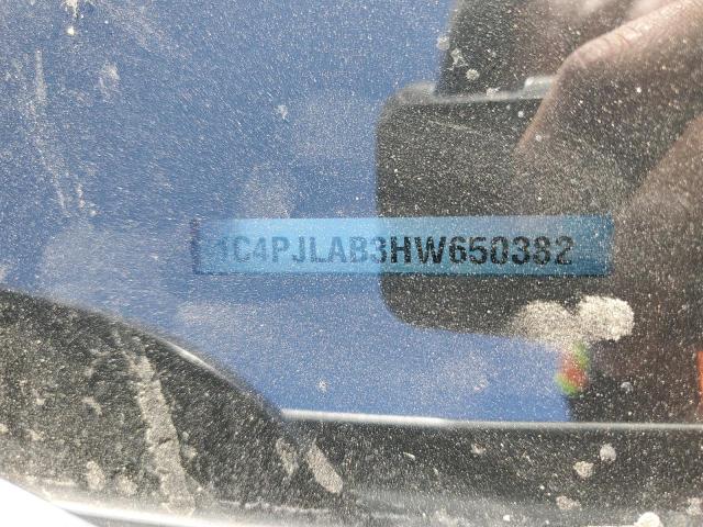 1C4PJLAB3HW650382 Jeep Cherokee Sport