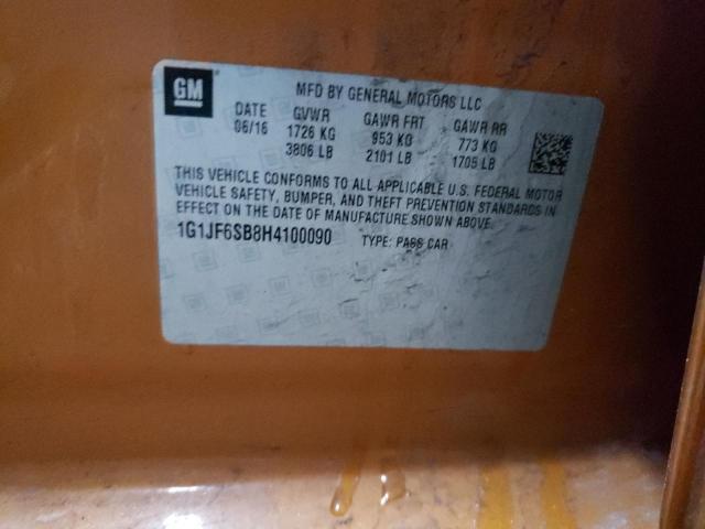 1G1JF6SB8H4100090 Chevrolet Sonic Premier