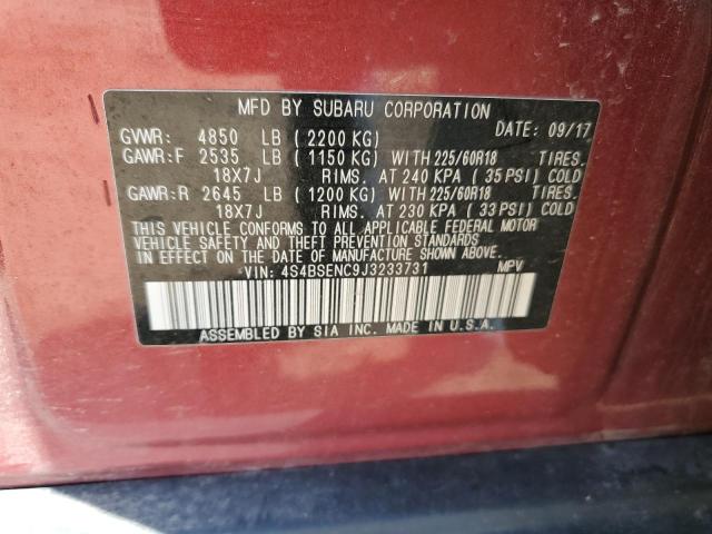 4S4BSENC9J3233731 Subaru Outback 3.6r Limited