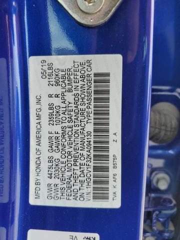 1HGCV1F32KA094130 Honda Accord Sport