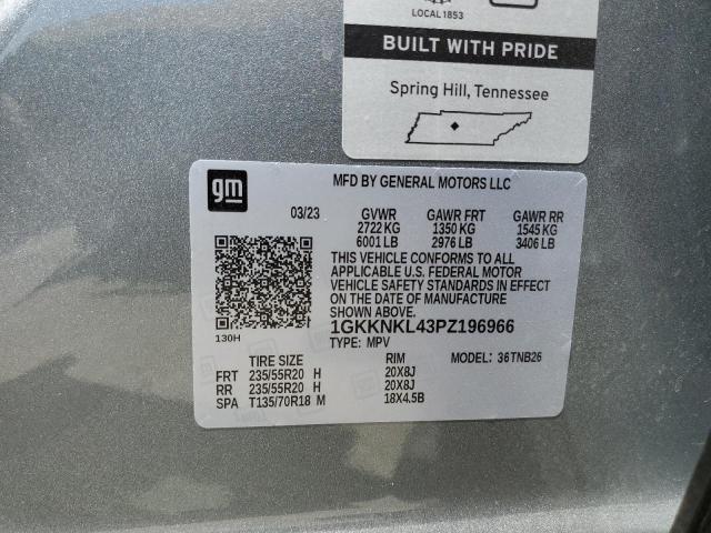 1GKKNKL43PZ196966 GMC ACADIA SLE