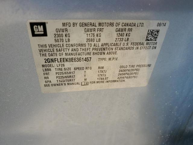 2GNFLEEK8E6361457 Chevrolet EQUINOX LS