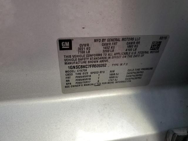 1GNSCBKC7FR609262 Chevrolet TAHOE C150