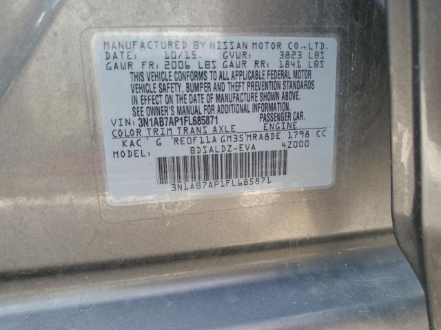 3N1AB7AP1FL685871 Nissan SENTRA S