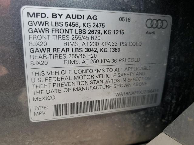 WA1BNAFYXJ2196414 Audi Q5 Premium Plus
