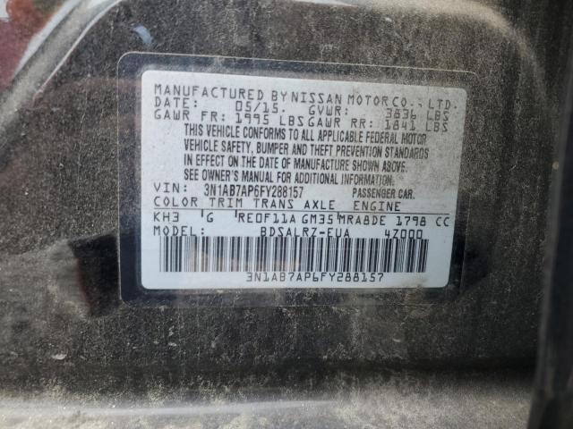 3N1AB7AP6FY288157 Nissan SENTRA S