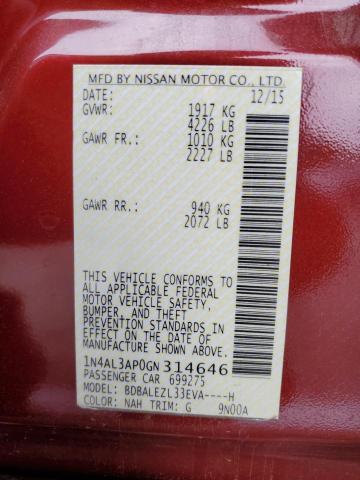 1N4AL3AP0GN314646 Nissan ALTIMA 2.5