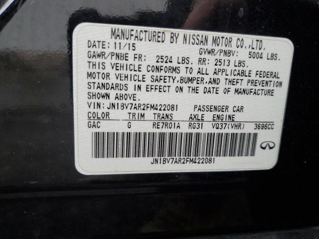 JN1BV7AR2FM422081 Infiniti Q50 BASE