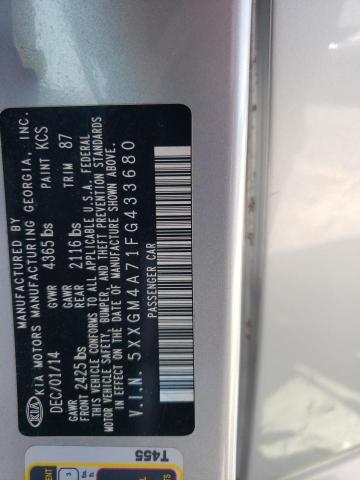 5XXGM4A71FG433680 KIA Optima Lx