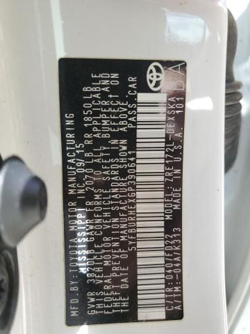 5YFBURHEXGP390641 Toyota COROLLA L