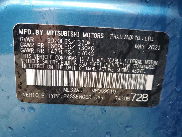 ML32AUHJ1MH009519 Mitsubishi MIRAGE ES