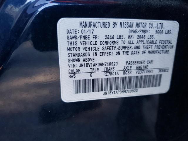 JN1BY1AP0HM740920 Infiniti Q70 3.7