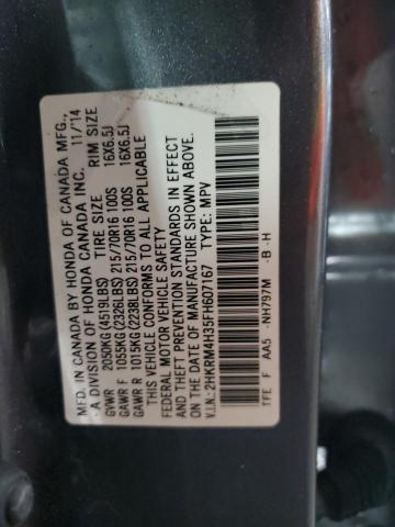 2HKRM4H35FH607167 Honda CR-V LX