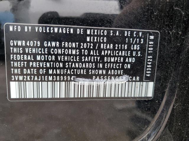 3VW2K7AJ1EM389994 Volkswagen JETTA BASE