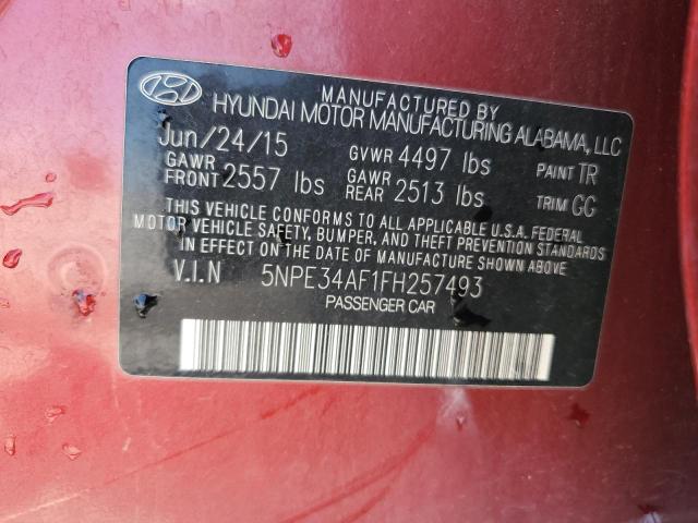 5NPE34AF1FH257493 Hyundai Sonata Sport
