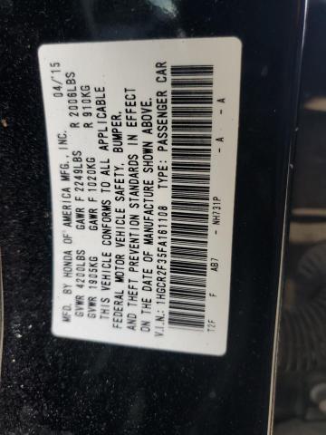 1HGCR2F35FA161108 Honda ACCORD LX