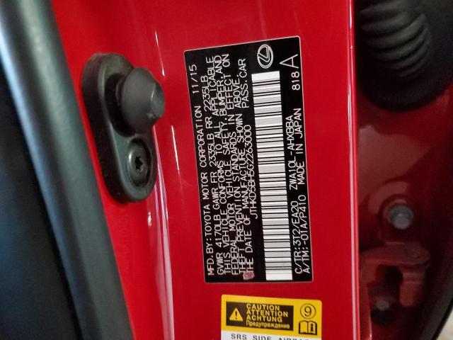 JTHKD5BH5G2263000 Lexus CT 200