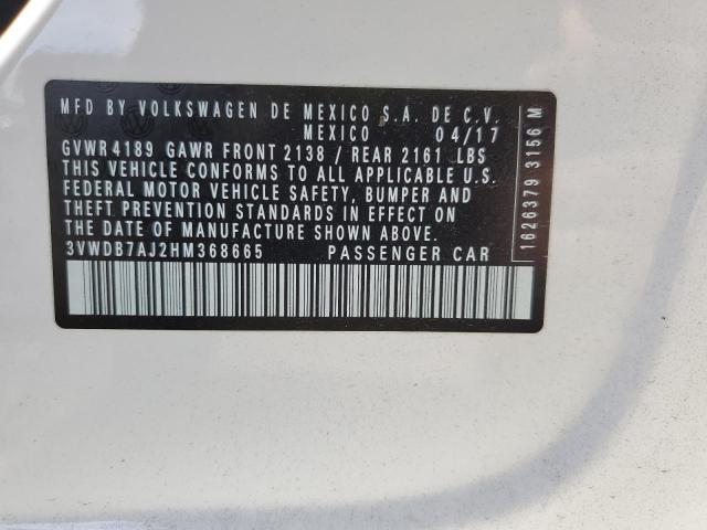 3VWDB7AJ2HM368665 Volkswagen JETTA SE