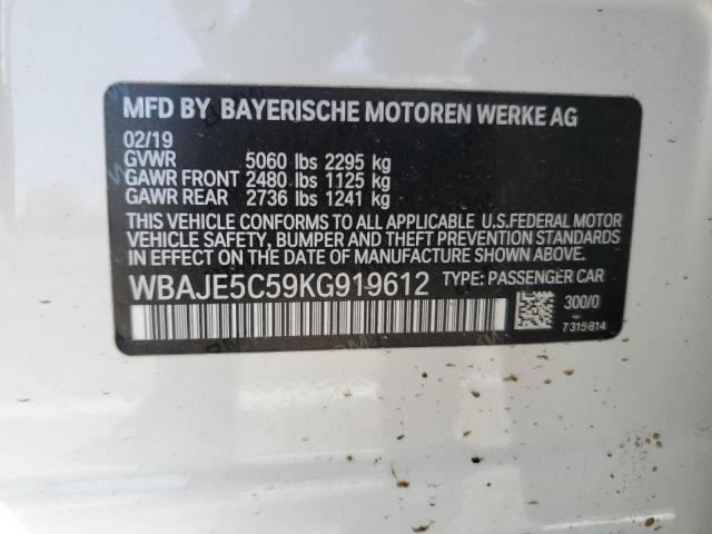 WBAJE5C59KG919612 BMW 540 I