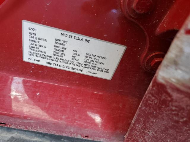 7SAYGDEE2PA064336 Tesla Model Y