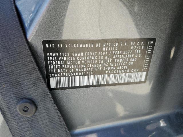 3VWC57BU5KM061736 Volkswagen 1.4 tsi
