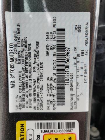 1LN6L9TK8H5609687 Lincoln Continental Select