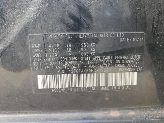 4S3GTAK60H3712581 Subaru Impreza Sport