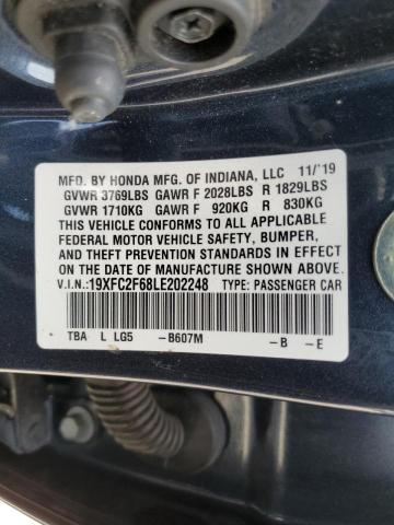 19XFC2F68LE202248 Honda Civic Lx