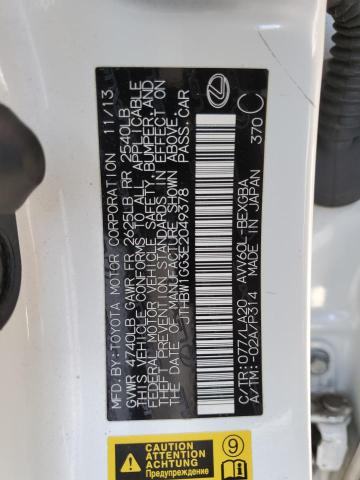 JTHBW1GG3E2049378 Lexus ES 300H