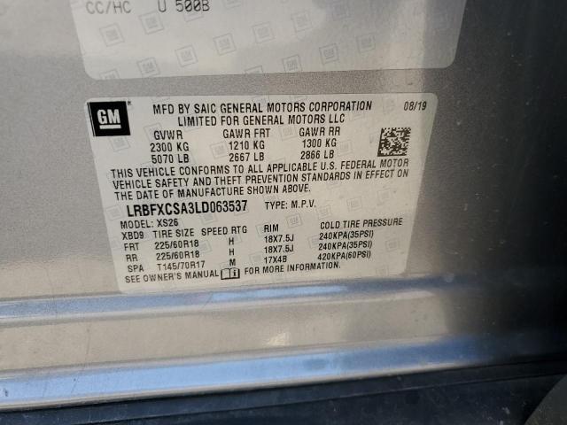 LRBFXCSA3LD063537 Buick Envision Essence