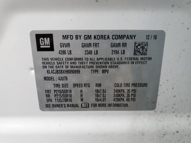 KL4CJBSBXHB090899 Buick Encore Preferred Ii